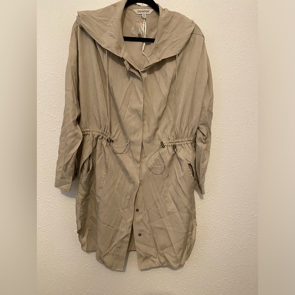 Davi And Dani Laena Button Down Shacket jacket shirt hooded Medium - Picture 1 of 8